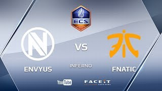 fnatic vs EnVyUs inferno ECS Season 4 Europe [upl. by Annaxor]