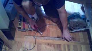 How to Remove and Replace Damaged Wood Flooring Planks In Phoenix Mesa Arizona [upl. by Jos]