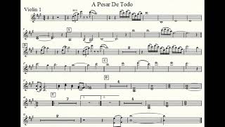 A Pesar De Todo  violin part [upl. by Latnahc]