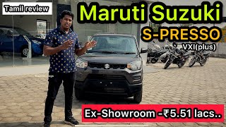 MARUTI SUZUKI SPRESSOTAMIL REVIEWspresso2023 suzuki [upl. by Fontana]