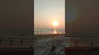 Golden Hour Walk on Diveagar Beach 🌅  Breathtaking Sunset Vibes 🌊✨ travel beachwalk kokan [upl. by Haorbed]