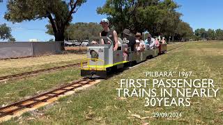 “PILBARA” 1967 Locomotive First Passenger Train in Nearly 30 Years [upl. by Irrab]