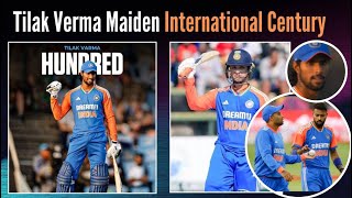 IND vs SA Tilak Verma Maiden International Century  Mumbai Indians Ki Sher [upl. by Salli]