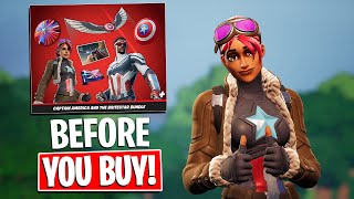 NEW CAPTAIN AMERICA and BRITESTAR BUNDLE Review  Before You Buy Fortnite Battle Royale [upl. by Ahsak37]