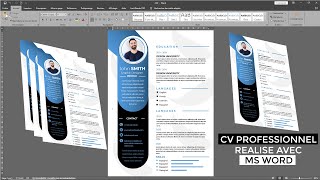 Comment créer un CV Professionnel avec Ms Word pas à pas et non saute saute [upl. by Nerti]