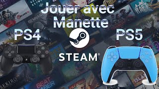 TUTO Jouer MANETTE PS5 PS4 sur STEAM PC [upl. by Thacher]