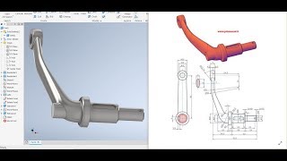 Inventor 2020 Tutorial 94  3D Modeling Advanced [upl. by Aicil]