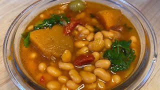 Hearty Puerto Rican White Beans  Habichuelas Blancas Guisadas [upl. by Gerk]