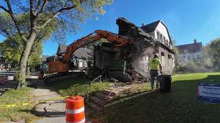 2860 N 16th Milwaukee House Demolition  ASMR [upl. by Ilellan]