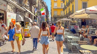 Naples Italy 🇮🇹  July 2024  4K 60fps HDR Walking Tour [upl. by Asyen]