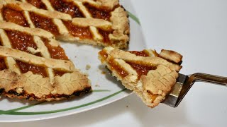 CROSTATA CON CONFETTURA ALLALBICOCCA 🍑 TART WITH APRICOT JAM [upl. by Estrin]