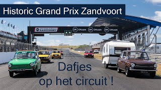 Historic Grand Prix DAFs rijden op circuit Zandvoort [upl. by Nnitsuj]