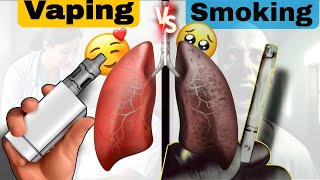 Vaping vs Smoking The Safer Choice Why Vaping is good then Smoking [upl. by Oswin815]