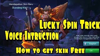 Mobile legends  New Lucky Spin trick for get Minotaur Brusting Yama skin With Voice Intruction [upl. by Dleifxam163]