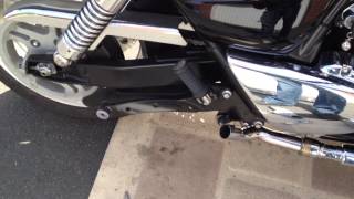 Triumph Thunderbird 1600 1700 DeCat decat no tor silencers [upl. by Malvina986]