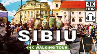 SIBIU ROMANIA 🇷🇴 2023 Sumer Walk  Beautiful Medieval City in Transylvania 4K60 HDR 3D Sound [upl. by Lede276]