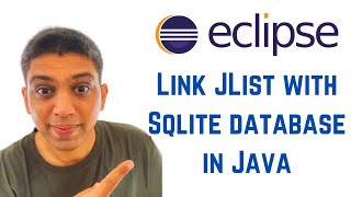 Java swing tutorial using Eclipse  How to link JList with Sqlite database in Java [upl. by Bosch344]