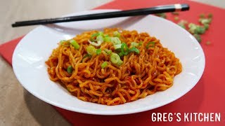 Gochujang Spicy Ramen Noodles Recipe  Gregs Kitchen [upl. by Ebneter]