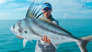 MONSTER ROOSTERFISH in Costa Rica with Jimmy and Luiza [upl. by Odarbil]