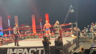 IMPACT NO SURRENDER 22423  VEGAS  Dot Combat Match  Wacky VR spot between Joe Hendry amp Moose [upl. by Eegnat578]