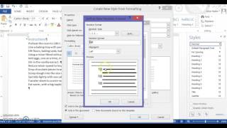 Creating a numbered list style in MS Word 2013 [upl. by Ainet]