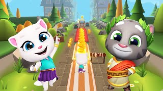 Neon Angela Vs Roman Tom  Talking Tom Gold Run Vs Talking Tom Time Rush [upl. by Mehitable]