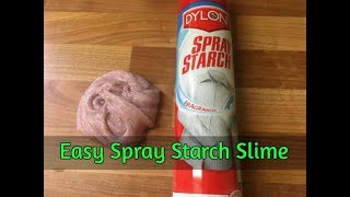 Slime made with Spray Starch  UK Super Stretchy [upl. by Peednas280]