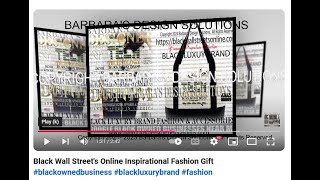 Black Wall Streets Online Inspirational Fashion Gift blackownedbusiness blackluxurybrand fashion [upl. by Lurleen]