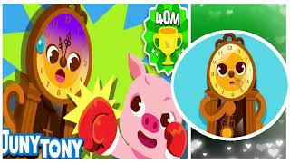 Hickory Dickory Dock 🕰  The Clock Song  Nursery Rhymes for Kids  JunyTony  ACAPELLA [upl. by Yesdnik]