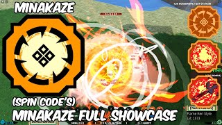 Minakaze Full Bloodline Showcase II Shinobi Life 2 Spin Codes [upl. by Eustasius]