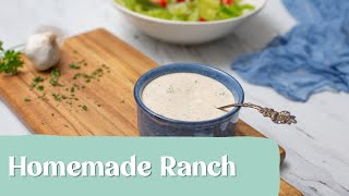 Delicious Homemade Vegan Ranch Dressing with our NEW Vegan Ranch Seasoning [upl. by Ron]