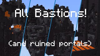 All 4 Types of BASTIONS  all ruined portals [upl. by Savdeep]