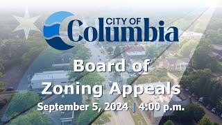 Board of Zoning Appeals  September 5 2024 [upl. by Stone]