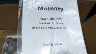 Motivity Power Amplifier C62 Unboxing [upl. by Reiners]