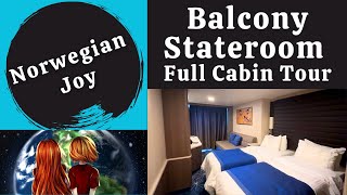 Norwegian Joy Balcony Cabin Full Tour Of Stateroom 11252 [upl. by Omland]