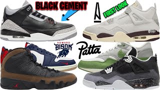 AIR JORDAN 3 BLACK CEMENT 2024 A MA MANIERE JORDAN 4 2025 AIR JORDAN RELEASES AJ 9 OLIVE  MORE [upl. by Notxed]