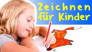 Zeichnen für Kinder – Malen auf einfache Weise lernen [upl. by Inerney]