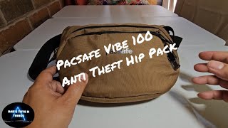 Pacsafe Vibe 100 anti theft hip pack review [upl. by Nalyd267]