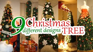 Diy Christmas Tree Decoration Ideas at Home 2024  9 Different Designs [upl. by Jerald510]