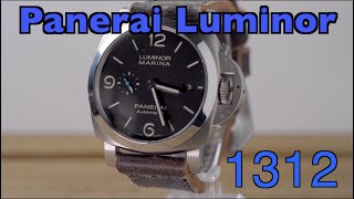 Panerai Luminor 1312 44MM with 1950 Case unboxing review and strap change tutorial [upl. by Nosrettap]