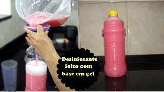 DESINFETANTE FEITO COM BASE CASEIRA [upl. by Hylton717]