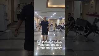 Total Knee Replacement  3 weeks later  Patient Testimonials  Dr Shekhar Srivastav [upl. by Itsur]