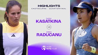 Daria Kasatkina vs Emma Raducanu  2024 Eastbourne Quarterfinal  WTA Match Highlights [upl. by Elodia]