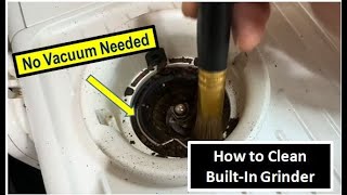 quotNo Vacuum Neededquot How to Clean the Builtin Grinder  Breville Espresso Machine [upl. by Ylrac492]