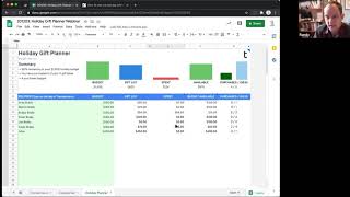 How to use the Holiday Gift Planner spreadsheet from Tiller Money Labs [upl. by Maida871]