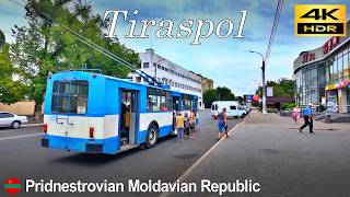 Tiraspol Walking Tour  Unrecognized State  Pridnestrovian Moldavian Republic Transnistria 4K HDR [upl. by Oremo75]