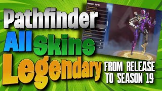 All LEGENDARY Pathfinder Skins from release to season 19 [upl. by Mcgregor]