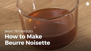 Learn how to cook  How to make beurre noisette [upl. by Ditter424]