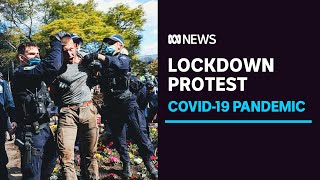 Sydney antilockdown protest chaos as NSW COVID19 crisis deteriorates  ABC News [upl. by Smaj]