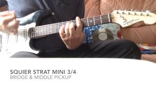 Squier Strat Mini Demo [upl. by Argile]